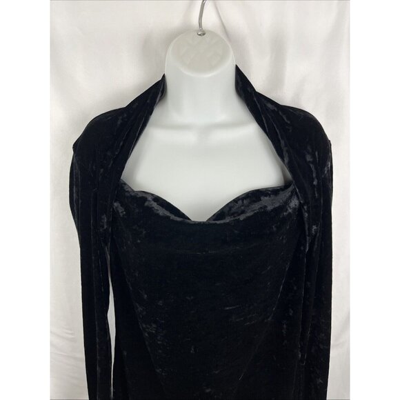Contemporaine Simons Square Neck Velvet Top Women's Size M - Picture 3 of 10